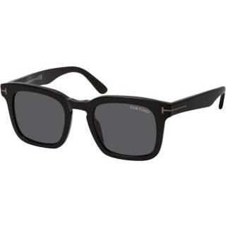 TOM FORD Mand FT0751-N DAX 01A Solbriller Acetat Sort Grå Firkantet Normal