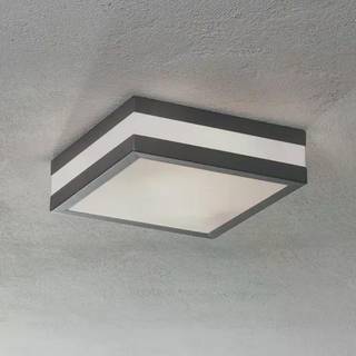 Matteo udendørs loftlampe, 2 x E27, IP44, antracit