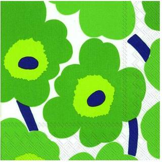 Marimekko Unikko servietter 40x40 cm 20-pak Blå