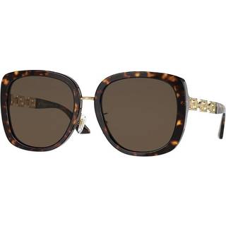 Versace Kvinde VE4407D 108/73 Solbriller Acetat Skildpadde Brun Pillow Normal