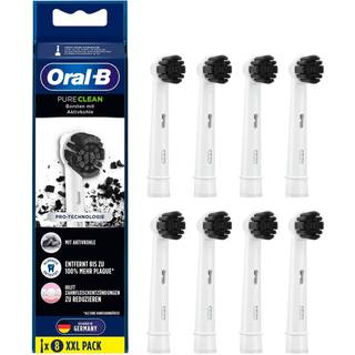8 stk. Oral-B PureClean Charcoal Tandbørstehoveder