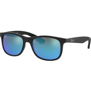 Ray - Ban Børn RJ9062S 701355 Solbriller Injiceret Sort Blå Firkantet Normal