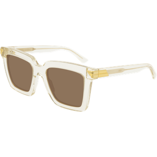 Bottega Veneta Kvinde BV1005S 005 Solbriller Acetat Beige Brun Firkantet Normal