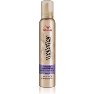Wella Wellaflex Fullness Volume Styling Mousse Med ekstra stærk fiksering til fint hår 200 ml - 200 ml