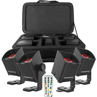 Chauvet FREEDOM H1 Batterilampe 4 stk. m. Taske (sort)