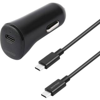 Essentials billader med USB-C PD 20W + USB-C-kabel - Svart