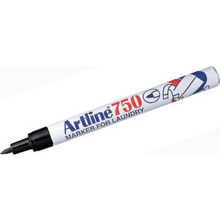 12 x Artline EK750 tekstilmarker sort