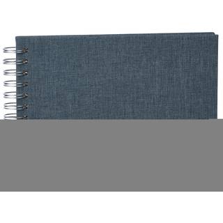 Focus Base Line Canvas Wire-O 23x17 Blue w. white sheets - Fotoalbum