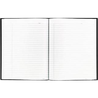 Blueline Business Notebooks Black 9.25x7.25 192 SHT styrede A9 -pakke p? 5