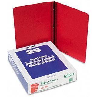 Oxford 52511 Rapport Cover 3 Fasteners Panel og Border Cover Letter Red 25/Box