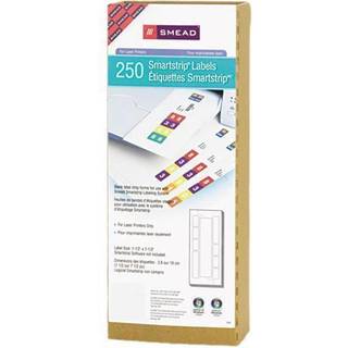 Smead 66004 Smartstrip Refill Label Kit 250 Label Forms/Pack Laser 250/Pack