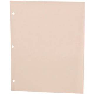 Jam Paper Heavy Duty Plastic 3 Hole Punch Pocket Mappers - Ekstra h?rde skolemapper - Ryd - 6/pakke