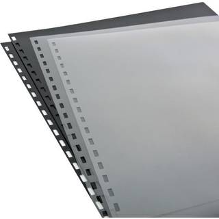 GBC Zipbind Pre-Punched Cover Set Clear/Black 10-Pack (26003)