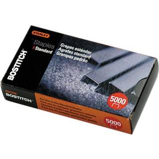 Stanley Bostitch Premium Standard Staples 1/4 tommer s?lv 5 000 pr. Boks (SBS191/4CP) (pakke med 2)