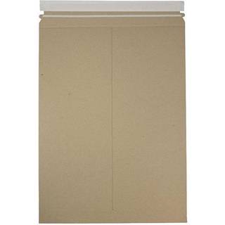 Jampapir opholdsflade foto mailer konvolutter med skræl og forsegling lukning - 13 x 18 - brun kraft - 6 stive mailere/pakke