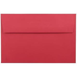 Jampapir A9 Farvet invitation Konvolutter - 5 3/4 x 8 3/4 - R?d genanvendt - 50/pakke