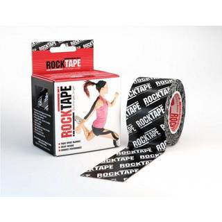 Rocktape Strong Adhesive Kinesiology Tape mønstret rulle - sort logo