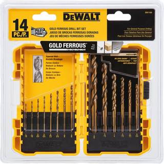 DEWALT DW1169 14-PIECE PILOT-POINT TWIST BORBIT Sortiment