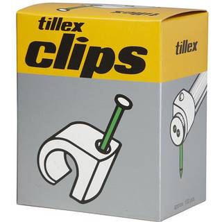 Clips 10-14 30mm sømlængde grå - 100 stk.