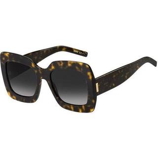 Solbriller i Havana-acetat med signatur-hardware