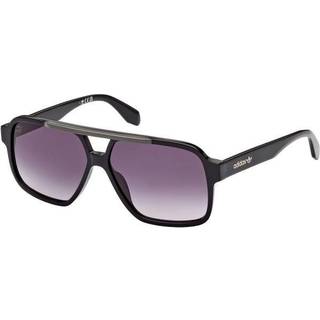 Adidas Mand OR0066 01B Solbriller Acetat Sort Grå Geometrisk Normal Skygge