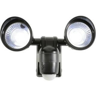 Batteridreven LED projektør m/sensor - 3 W - 400 lumen - Sort