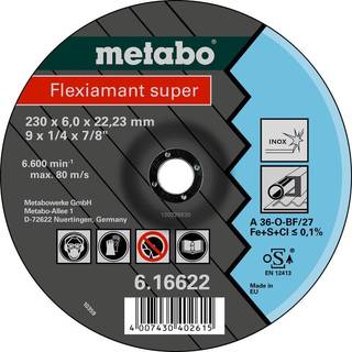 Metabo 4007430402530 - 616604000 Kvalitetsklasse A 36-O Flexiamant Super Inox