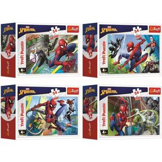 Spiderman: Spidermans tid - mini puslespil med 54 brikker - forskellige