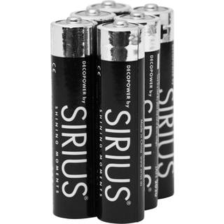 AA DecoPower batterier by , 6 stk, Blå/Sølv