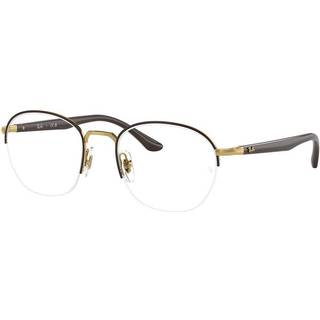 Ray - Ban Unisex RX6487 2905 Optiske stel Metal Brun Transparent Firkantet Normal