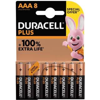 Duracell PLUS POWER AAA / MN2400 / LR03  (8 stk.)