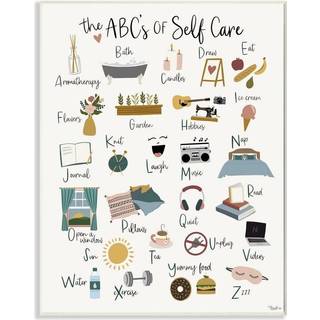Stupell Industries ABC's of Self Care Adult Relaxation Alphabet