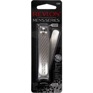 Revlon herre-serie Dual-end Nail Clipper 2 i 1 med lige og buede klinger lavet med rustfrit st?l