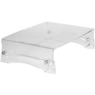 BakkerElkhuizen Q-riser 110 61 cm (24") Desk Transparent