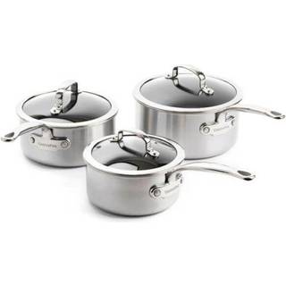 Greenpan Premiere Kasserollesæt 3 Dele - Kasseroller Aluminium Silver - CC003822-001