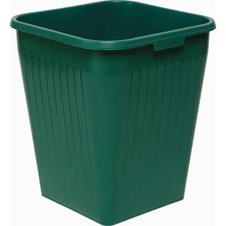 Orth papirkurv firkantet 25 liter plast sort