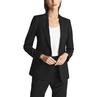 Reiss Reiss Navy Haisley Single Breasted Suit Blazer