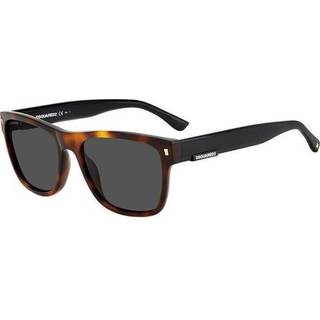 Dsquared2 Mand D2 0004/S 05L/IR Solbriller Acetat Havana Grå Firkantet
