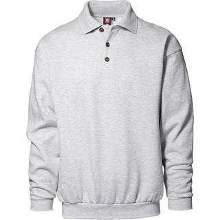 ID Klassisk Herre Sweatshirt - Grå Melange - L