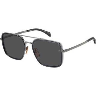 David Beckham DB 7083/G/S Asian Fit HEK/IR 59 Solbriller Mænd Grå - Grey Dark Ruthenium - 59mm