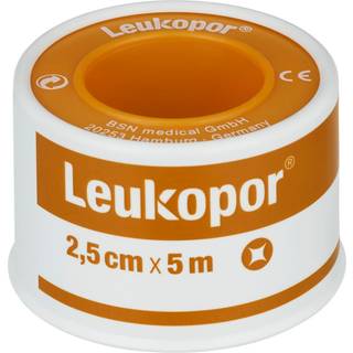 Leukopor Hvid Tape 2,5 cm x 9,2 m - 1 Rulle