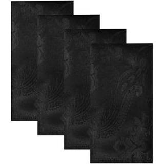 Elrene Home Fashions Caiden Elegance Damask Fabric Servietter (sæt af 4) 17 """" X 17 """" Hvid 4 tælling (pakke af 1)