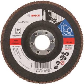 BOSCH Rondelslibeskive X571, Best for Metal D= 125 mm; G= 60, lige