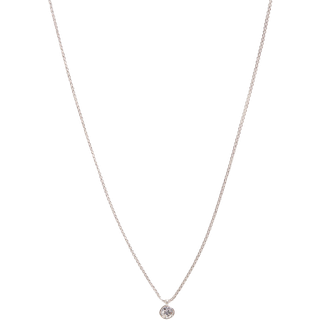 Ted Baker Silver Crystal Necklace - 48cm