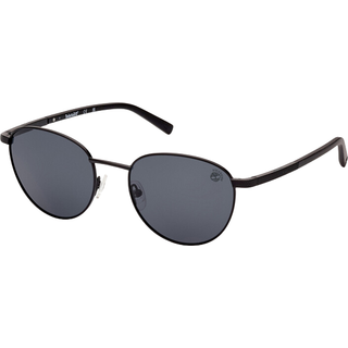 Timberland Mand TB9284 02D Solbriller Metal Sort Grå Rund Polariseret