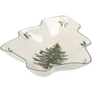 Spode Christmas Tree Serveringsfad - Øvrig juleborddækning Tableware Stentøj Grøn - XT5360-X