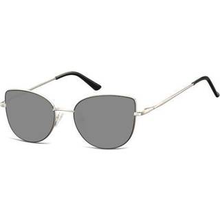 Cat Eye Fuld Kant Metal Black Solbriller Mænd - SmartBuy Collection - Black Gunmetal - 53mm