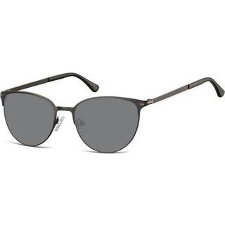 Cat Eye Fuld Kant Metal Black Solbriller Mænd - SmartBuy Collection - Black - 52mm