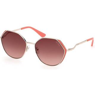 Guess Kvinde GU7842 32F Solbriller Metal Guld Brun Geometrisk Normal Skygge