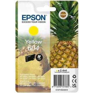 Epson 604 - yellow - original - ink cartridge - Blækpatron Gul